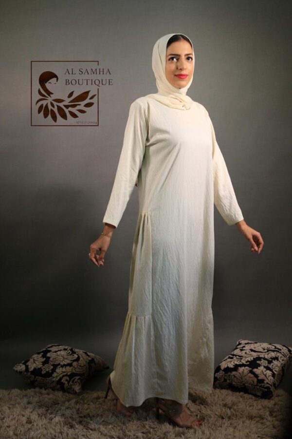 Dariz Abaya Cream (Plain)