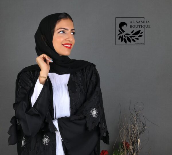 New style Abaya with Shaila (Black) - Image 3