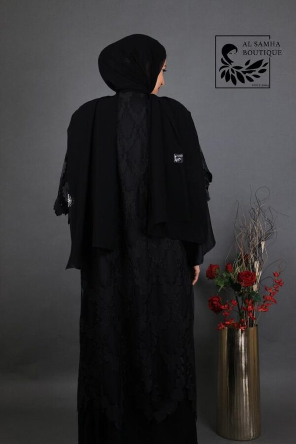 New style Abaya with Shaila (Black) - Image 4