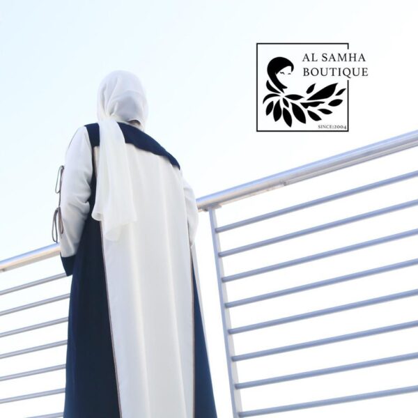 New style Abaya with Shaila (White) - Image 2