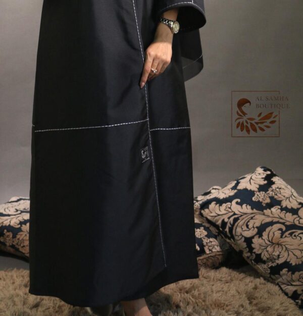 New style Abaya with Shaila (Black) - Image 2