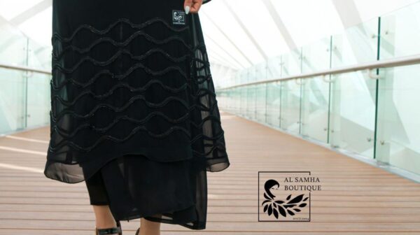 New style Abaya with Shaila (Green) - Image 3