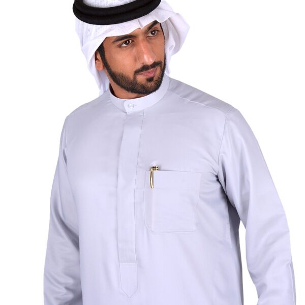 Kuwaiti Kandora (Ghost Grey) - Image 3