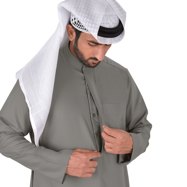 Kuwaiti Kandora (Natural Grey) - Image 2