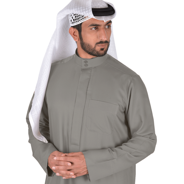 Kuwaiti Kandora (Natural Grey) - Image 3