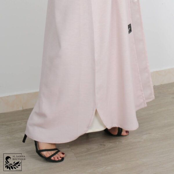 New style Jakarta Crepe  Abaya (Pink) - Image 2